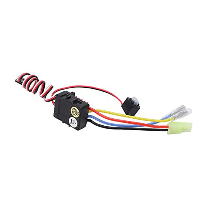RC 25A Brushed ESC, Waterproof Integrated Design with Multiple Protection Functions and Durable Material, for 1/18 1/24 RC Car Electric RVs Truck Climbing Car Tank