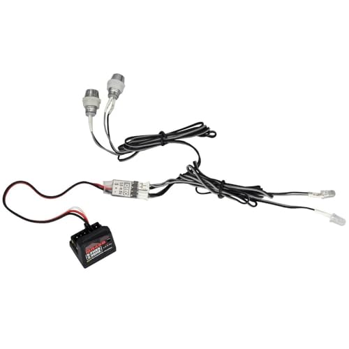 RC 3-Channel LED Light Controller, 3.5-6.5V JR Plúg Board System, Remotely Control Headlights/Taillights for RC Car/Truck