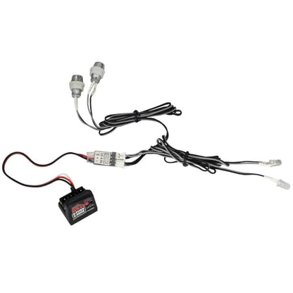 RC 3-Channel LED Light Controller, 3.5-6.5V JR Plúg Board System, Remotely Control Headlights/Taillights for RC Car/Truck