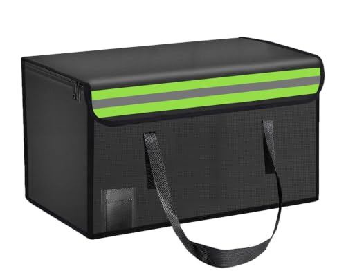 11.02"x5.9"x7.1" Lipo Safe Bag Fireproof Bag for Lipo Battery Pack Storage Charging Transport,Home Office Travel Fireproof Safe Storage for Cash Valuables Jewelry Passport Power bank Lipo Battery - size: 280*150*180mm