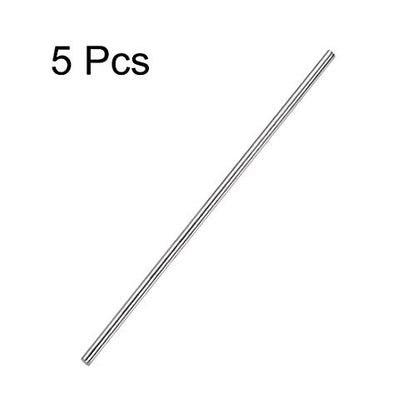 uxcell 4mm x 250mm 304 Stainless Steel Solid Round Rod for DIY Craft - 5pcs - size: 250mm