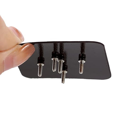 INJORA Screw Tray Nut Gasket Storage Tool for RC Car Boat Airplane Models,CNC Aluminium(Black) - color: Black