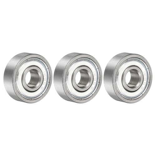 uxcell 3 Pcs 1605ZZ Deep Groove Ball Bearing 5/16" x 29/32" x 5/16" Double Metal Sealed, Chrome Steel Bearings - size: 1605ZZ 5/16" x 29/32" x 5/16"
