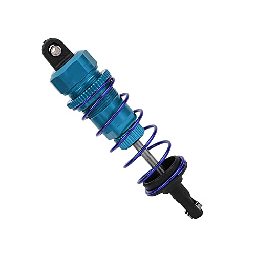 2pcs 92mm RC Oil Pressure Adjustable Front Shock Damper, 1/10 RC Car Shock Absorber, Upgraded Aluminum Alloy Buggy Suspension for ZD Racing HSP Hongnor LRP HPI (Blue) - color: Blue