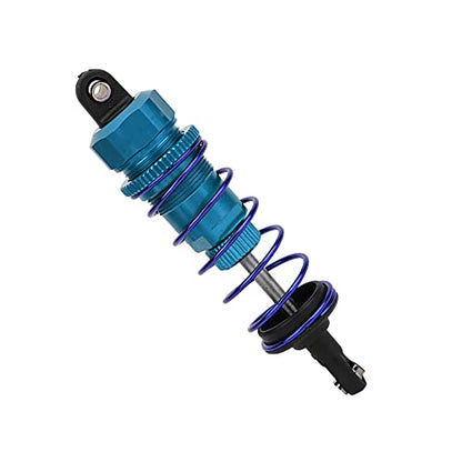 2pcs 92mm RC Oil Pressure Adjustable Front Shock Damper, 1/10 RC Car Shock Absorber, Upgraded Aluminum Alloy Buggy Suspension for ZD Racing 7358 HSP (Blue) - color: Blue