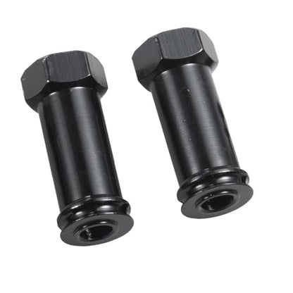 4Pcs/Set Aluminum 12mm Wheel Hex Hub Adapters 25mm/30mm Extension Hex Drive Adapter Combiner Compatible with 1/10 RC Crawler Axial SCX10 Wraith Upgrades (Black - 30mm Offset Extension) - color: Black - 30mm Offset Extension