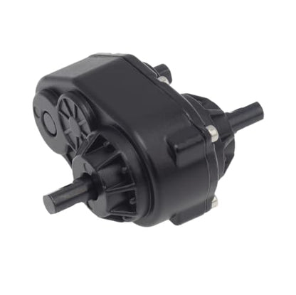 RC car Components Compatible with Axial for SCX10 D90 D110 TF2 1/10 RC Crawler Upgrade Parts Metal Gearbox Transfer Case with 72mm Mount | Black - color: Black