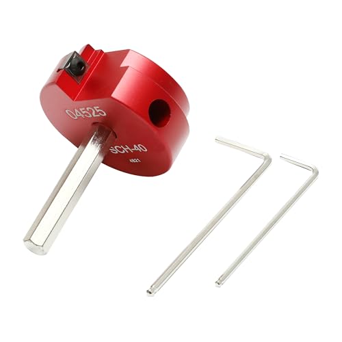 HFS(R) 2 Inch PVC Pipe Reamer Tool - Fits 1/2" Drill, PVC Fitting Saver & Plastic Pipe Fitsting Reamer Socket Saver Plumbing Tool for Schedule 40 Plastic Pipes - size: 2 in