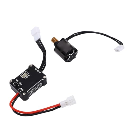 RC Brushless Motor ESC Combo, 25A 1212 3500KV Sensored Motor for 1/24 RC Cars, Powerful 1212 3500KV Motor & ESC Set