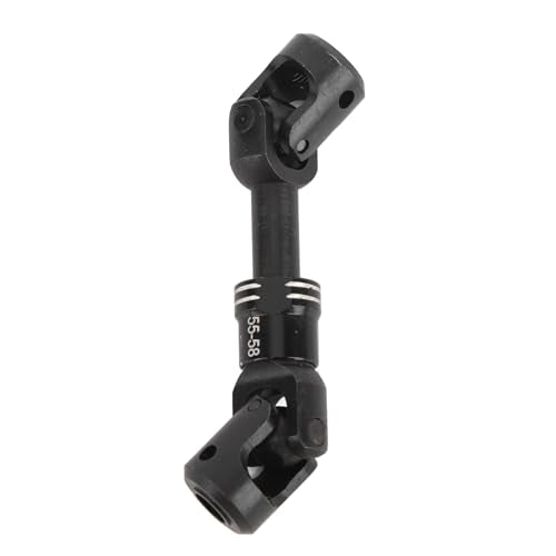 Drfeify RC Drive Shaft, Durable Metal Construction Includes Screws Crawler Drive Shaft 55-58MM for 1/10 Scale RC Cars Off-Road Rock Crawling Enthusiasts - size: 55-58MM