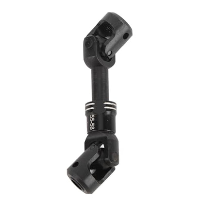 Drfeify RC Drive Shaft, Durable Metal Construction Includes Screws Crawler Drive Shaft 55-58MM for 1/10 Scale RC Cars Off-Road Rock Crawling Enthusiasts - size: 55-58MM