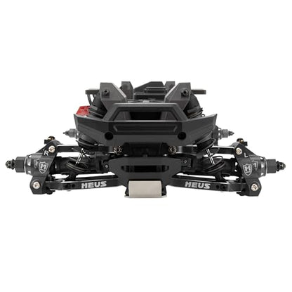MEUS Racing Aluminum Steering Knuckles C-Hub Stub Axle Carrier Kit for Traxxas 1/16 Mini Maxx Upgrade Parts #10736,10752 (Black) - color: Black