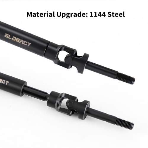 GLOBACT 2PCS 1144 Steel CVD Rear Driveshaft for Slash/Rustler/Stampede/Hoss - size: 2PCS