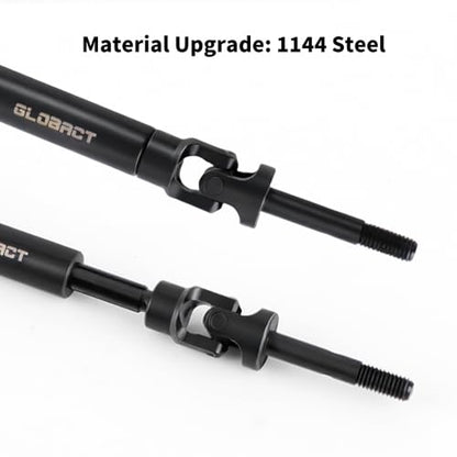 GLOBACT 2PCS 1144 Steel CVD Rear Driveshaft for Slash/Rustler/Stampede/Hoss - size: 2PCS