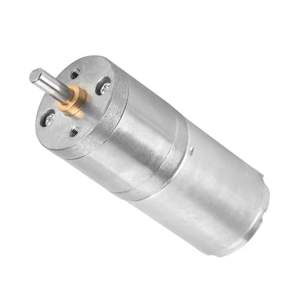 12V Mini DC Motor, 500RPM Micro Electric Gear Motor Metal Reversible High Torque Speed Reduction Shaft 25mm for PCB DIY RC Car Robot Model Drive Electric Drill Gear Box(500RPM) - size: 500RPM