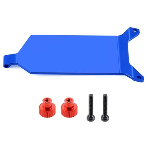RC Upgrades for LOSI Micro-B 2WD 1/24 for Buggy Aluminum Alloy for Chassis Receiver Plate RC Car Upgrade Parts(Blue) - color: Blue