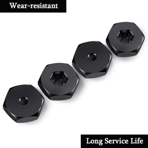 MOHERO 4Pcs 5mm to 12mm Wheel Hex Hubs Adapters RC Hex Combiner for 1/10 WPL D12 1/24 Axial SCX24 RC Car Truck Upgrade Parts