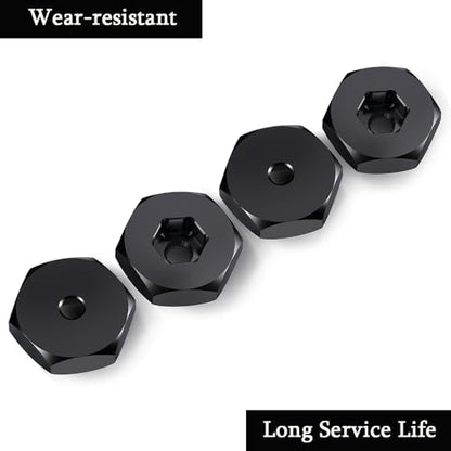 MOHERO 4Pcs 5mm to 12mm Wheel Hex Hubs Adapters RC Hex Combiner for 1/10 WPL D12 1/24 Axial SCX24 RC Car Truck Upgrade Parts