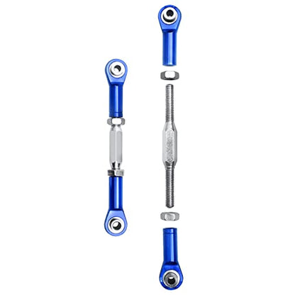 HobbyPark Steel Turnbuckles and Aluminum Camber Links Rod Ends Toe Links Set Linkage for Arrma 1/8 Typhon Mega 4x4 Option Parts (6PCS) (Navy Blue) - color: Navy Blue