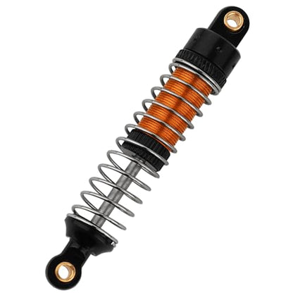 4PCS 53mm/59mm/66mm Aluminum Shocks Absorbers Oil Long Threaded Damper for 1/18 RC Crawler TRX4M TRX-4M Bronco Defender K10 Upgrade Parts (59mm Black-Gold) - color: 59mm Black-gold