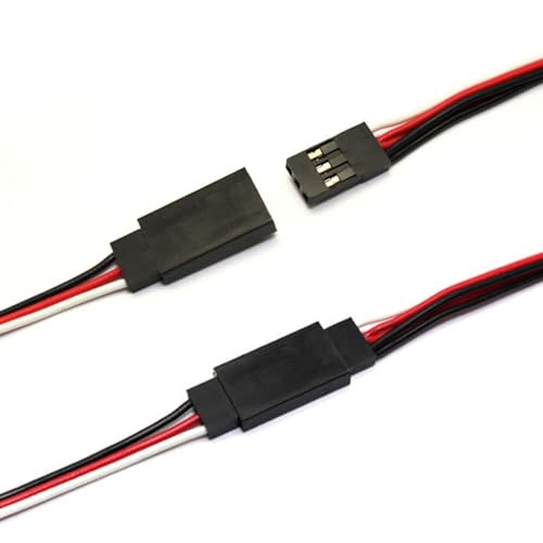 2sets 3Pin Magnetic Snap-on JR Extension Cable for RC Cars Models,Trucks Robotics DIY Electronics,Remote Control lamp Group Magnetic Suction Extension Cable,Quick disassembly Connector (20cm-2 Sets) - size: 20cm-2 sets