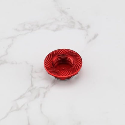 4Pcs RC Car 17mm Hex Wheel Nut Anti-Dust Cover Nut Replacement Fit for 1/8 RC Car Model RC Off-Road Truck Compatible with Redcat Compatible with E-Revo, Red - color: Red