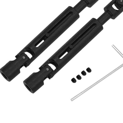 Fancyes 2Pcs Drive Shafts Replacement with Wrench and Screws Transmission Shafts for MN82 MN78 LC79 1/12 RC Carwler Car Accessory, Black - color: Black