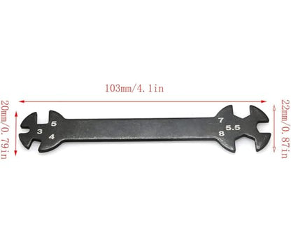 Special Tool Wrench 3mm 4mm 5mm 5.5mm 7mm 8mm for Turnbuckles Nuts DY181090