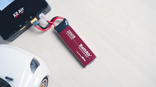 ISDT Charger Bundle: K2 AIR AC 200W DC 500Wx2 Dual Channel LiPo Smart Balance Charger & 2S 2200mAh 50C XT60 Smart Battery (2PCS)
