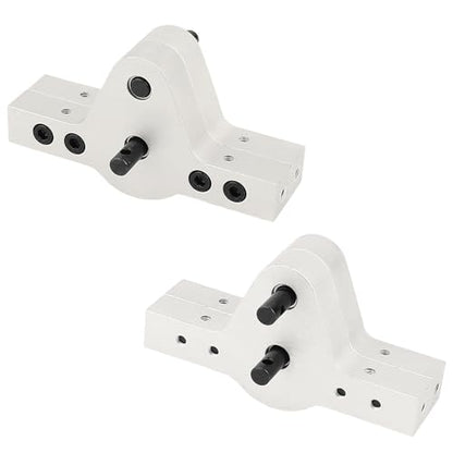 CNC Aluminum D90 Transfer Case Gearbox for 1/10 RC Car Crawler RC4WD Defender 90 TF2 Axial SCX10 Chassis Upgrade Parts (Silver) - color: Silver