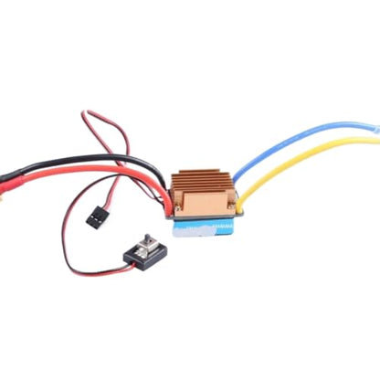 ESC Part For 1/10 320A RC Car 5-13V Waterproof 3S 60A Brushed Motor ESC Electronic Speed Controller Repair Upgrade Accessories Parts Replacement(Without fan XT60) - size: Without fan XT60