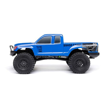 Axial RC Truck 1/24 SCX24 Base Camp 4x4 Rock Crawler Brushed RTR (Everything Needed to Run is Included) - Blue, AXI-1219T2 - color: Blue