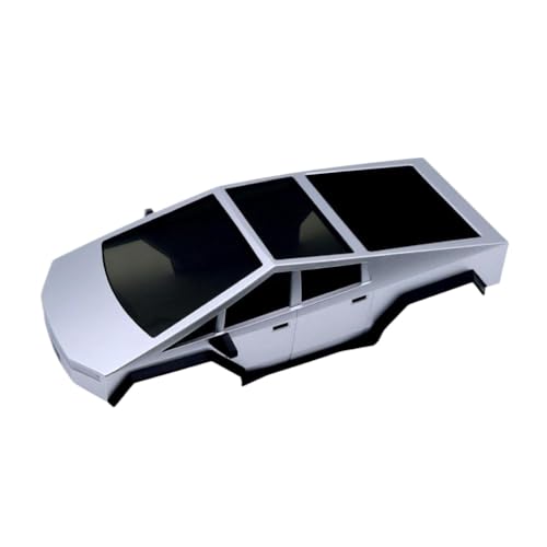 Hard Body Pickup Body Shell for 1/18 RC Crawler Bronco 155mm 6.10in Chassis Upgrade Parts Compatible with 1/18 Scale RC Crawler(Light Gray) - color: Light Gray