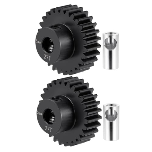 2pcs Pinion Gear 32P 5mm 27T Gear Motor Gears for 1/5 1/6 1/8 1/10 | 1/14 1/16 1/18 RC Buggy Monster Truck Drift Car Off-Road Crawler Parts - size: 27T
