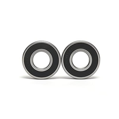 10 PCS 6204-2RS Double Rubber Sealed Deep Groove Ball Bearings 20x47x14mm, Deep Groove Ball Bearing ABCE-3 Pre-Lubricated, Chromium Bearing Steel (6204-2RS, 10) - size: 6204-2RS