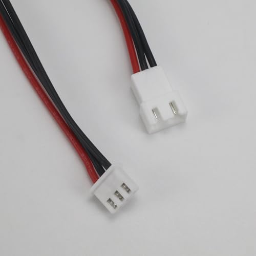 6PCS JST-XH 2S Balance Plug Extension Lead, 22AWG 200mm Silicone Wire for RC Lipo Battery Charger FPV Drone Quadcopter DIY