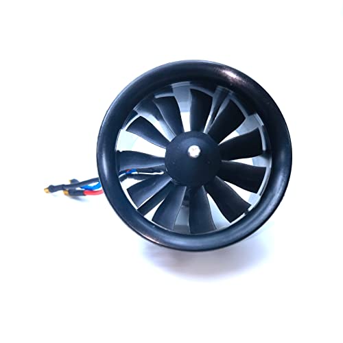 EDF 64mm 4S 3500KV 16.8V 11 Blades with 50A ESC, Electric Ducted Fan with Electronic Speed Controller, RC Jet Engine, Brushless Motor, Remote Control Model Replacement Airplane Parts DIY - style: 64mm EDF with 4S/3500KV motor+50A ESC