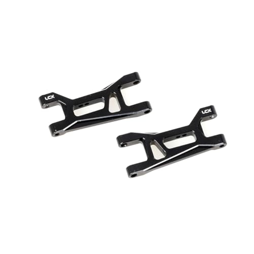 LCX Racing RC Car CNC Machined Aluminum Front Rear Suspension Arm Set for RC Truck LOSI 1/24 Micro-B Buggy, Upgrades Parts Accessories (Front)