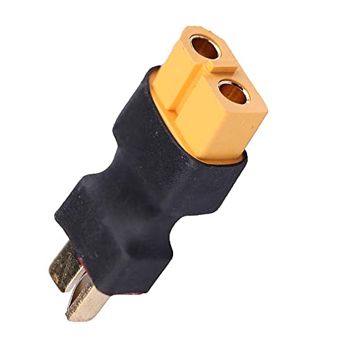 T Plugs to XT60 Adapter Connector Male Female for RC Lipo Battery Charger (2Pairs)