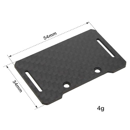 MEUS RACING Carbon Fiber Battery Tray for Traxxas TRX4M Defender Bronco K10 F150 1/18 RC Crawler Car Upgrades