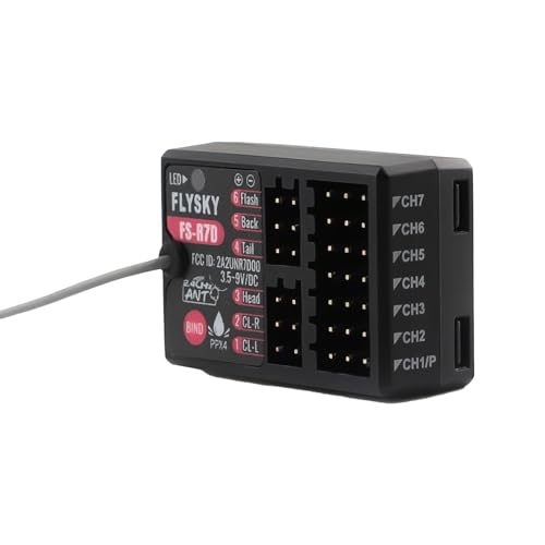 Flysky FS-R7D 7CH ANT Protocol Receiver External Single Antenna | PPM IBUS Output For FS-G7P Transmitter RC Car Boat