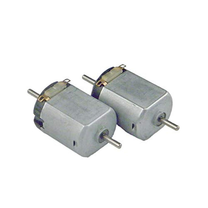 Lot of 2 Small DC Brush Motor Double Shafts 1.2V 3V 14000RPM for Model, Toys, Fan, Remote Control Devices - size: 130 DC Motor Double Shaft 2PCS