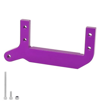 Aluminum TRX4 Stock Axle Servo Mount, SOA Mount 4-Link Suspension for TRX-4 1/10 RC Crawler Metal Upgrades (Purple) - color: Purple