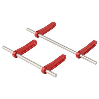 Metal Front Rear Modular Bumper Bull Bars for 1/10 RC Crawler Chassis LCG TRX4 TRX6 SCX10 Capra Dodge Power Wagon Upgrade Parts (red) - color: Red