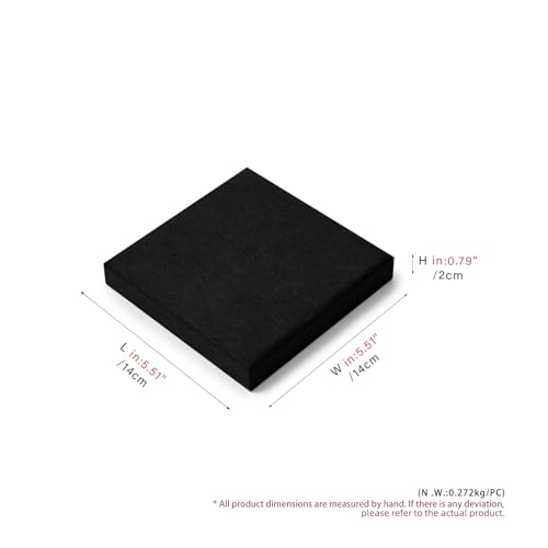 Oirlv Black Microfiber Jewelry Necklace Display Stand | Black Microfiber Display Bust, 5.51"X5.51"X0.79", Soft Protective Surface, Best for Bracelets - style: P13717
