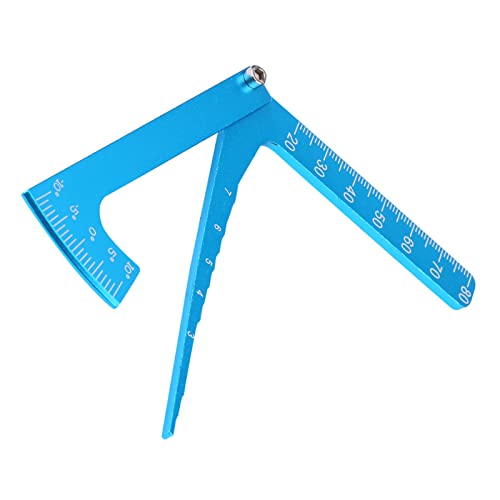 Blue RC Adjustable Ruler, Camber Gauge Tool for Measuring and Adjusting RC Car Wheel Rim Height