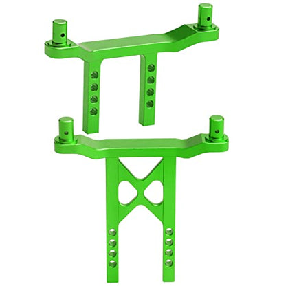 Metal Aluminum Front & Rear Body Mounts Posts for 1/18 Traxxas LaTrax Teton Desert Prerunner SST, Replace Parts 7615 (Green) - color: Green