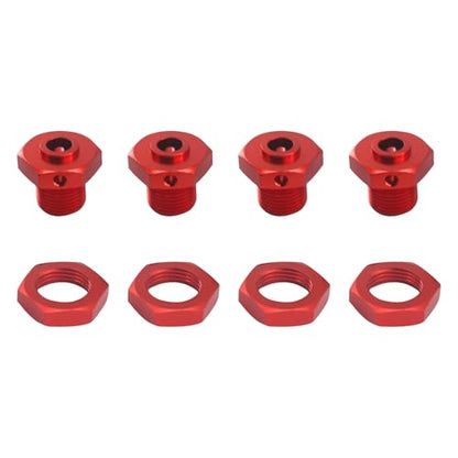 17mm Aluminum Alloy Wheel Hex Hub Adapter & Nut for Arrma 1/8 3S Typhon 1/10 Big Rock V3 RC Car