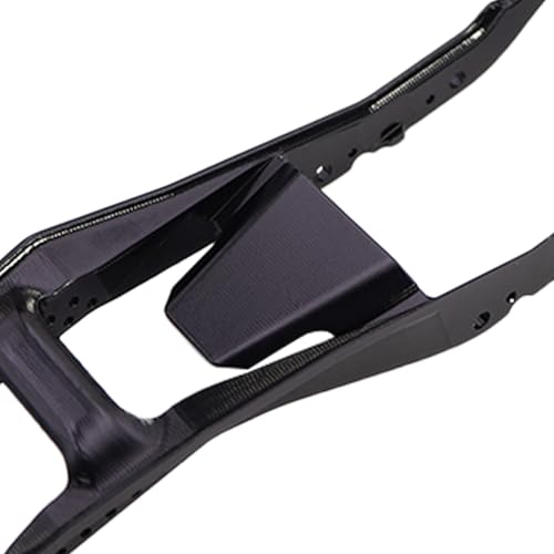 1/30 Aluminum Chassis Rails Frame for AXIAL SCX30 Ford Bronco 4X4 SCX30 Jeep Wrangler JLU 4X4 RC Crawler Car Upgrade Parts (Black) - color: Black