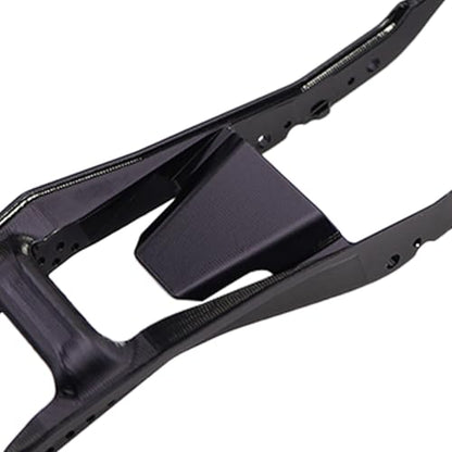 1/30 Aluminum Chassis Rails Frame for AXIAL SCX30 Ford Bronco 4X4 SCX30 Jeep Wrangler JLU 4X4 RC Crawler Car Upgrade Parts (Black) - color: Black